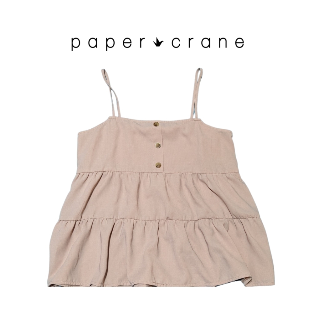 Paper Crane, light pink tank, size small, EUC